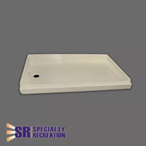 Specialty Recreation | Shower Pan Left Hand Drain | SP2436PL | Parchment | 24" x 36", Bath Product, United RV Parts