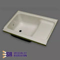 Specialty Recreation | Bath Step Tub Left Hand Drain | ST2436PL | Parchment | 24" x 36", Bath Product, United RV Parts