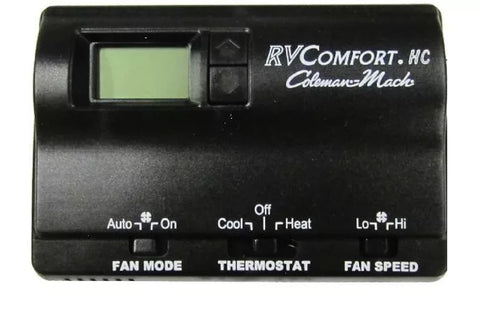 Coleman | Mach AC Digital Wall Thermostat | 8330-3862 | Black, Air Conditioner Accessory, United RV Parts