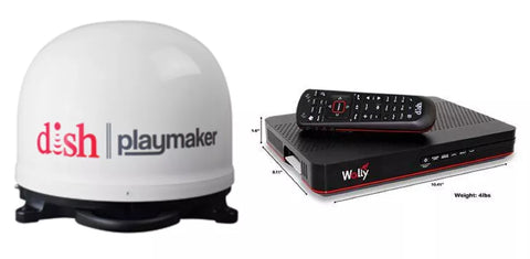 Winegard | DISH Playmaker RV Satellite with WALLY Receiver | PL-70LR | Factory Refurbished | 1-Year Warranty