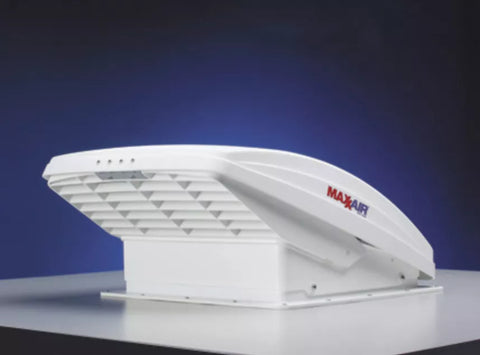 MaxxAir | MaxxFan Deluxe 10-Speed Intake | 00-07000K | Electric Lift HHR | White