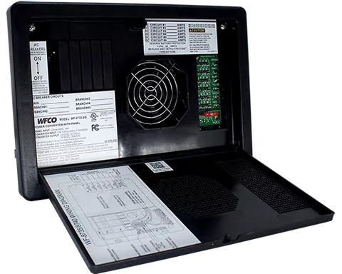 WFCO | Power Center RV Converter | Lithium Battery Auto-Detect | WF-8735-AD | 35 Amp