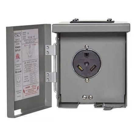 30 Amp Panel Box Boat Rv Parallax | 30 Amp Electrical Box for RV Power Outlet | U013P