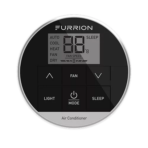 Furrion | Chill® Air Conditioner Premium Single-Zone Thermostat | 2021123759 | 3 Fan Speeds | Black | FACW12PA-BL, Air Conditioner Accessory, United RV Parts