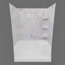 Specialty Recreation | Shower Wall | SW2432SM | Grey Marble | 24" x 32" x 66", Bath Product, United RV Parts