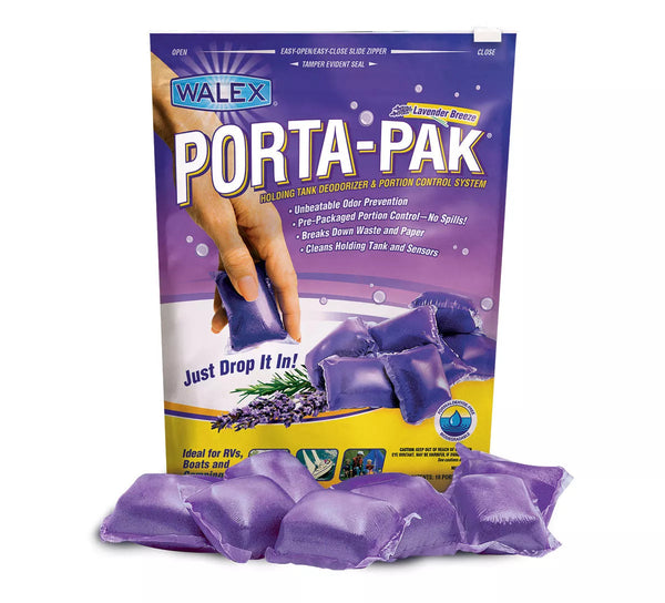 Walex | Porta-Pak RV Toilet Freshener | PPRV10LAV | 10 Pack | Lavender