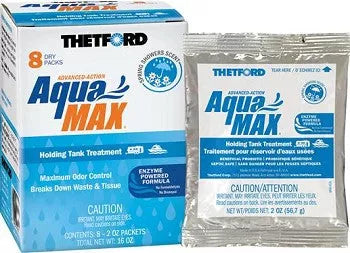Thetford | AquaMax Spring Showers Scent Dry Packets | 96633 | 2oz | 8 Pack