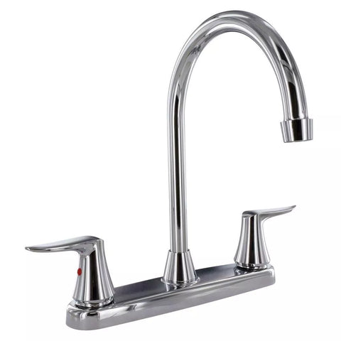 Valterra | 8" Deck Hi-Arc Spout Kitchen Faucet | PF221305 | Polished Chrome
