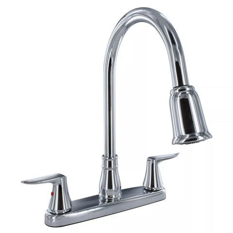 Valterra | 8" Deck Hi-Arc Pull-Down Spout Kitchen Faucet | PF221306 | Chrome