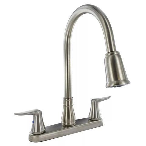 Valterra | 8" Deck Hi-Arc Pull-Down Spout Kitchen Faucet | PF221404 | Brushed Nickel