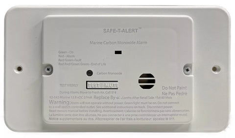 MTI Industries | CO Alarm | 62-542-WT-TR | With Trim Ring | White